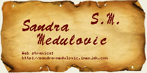 Sandra Medulović vizit kartica